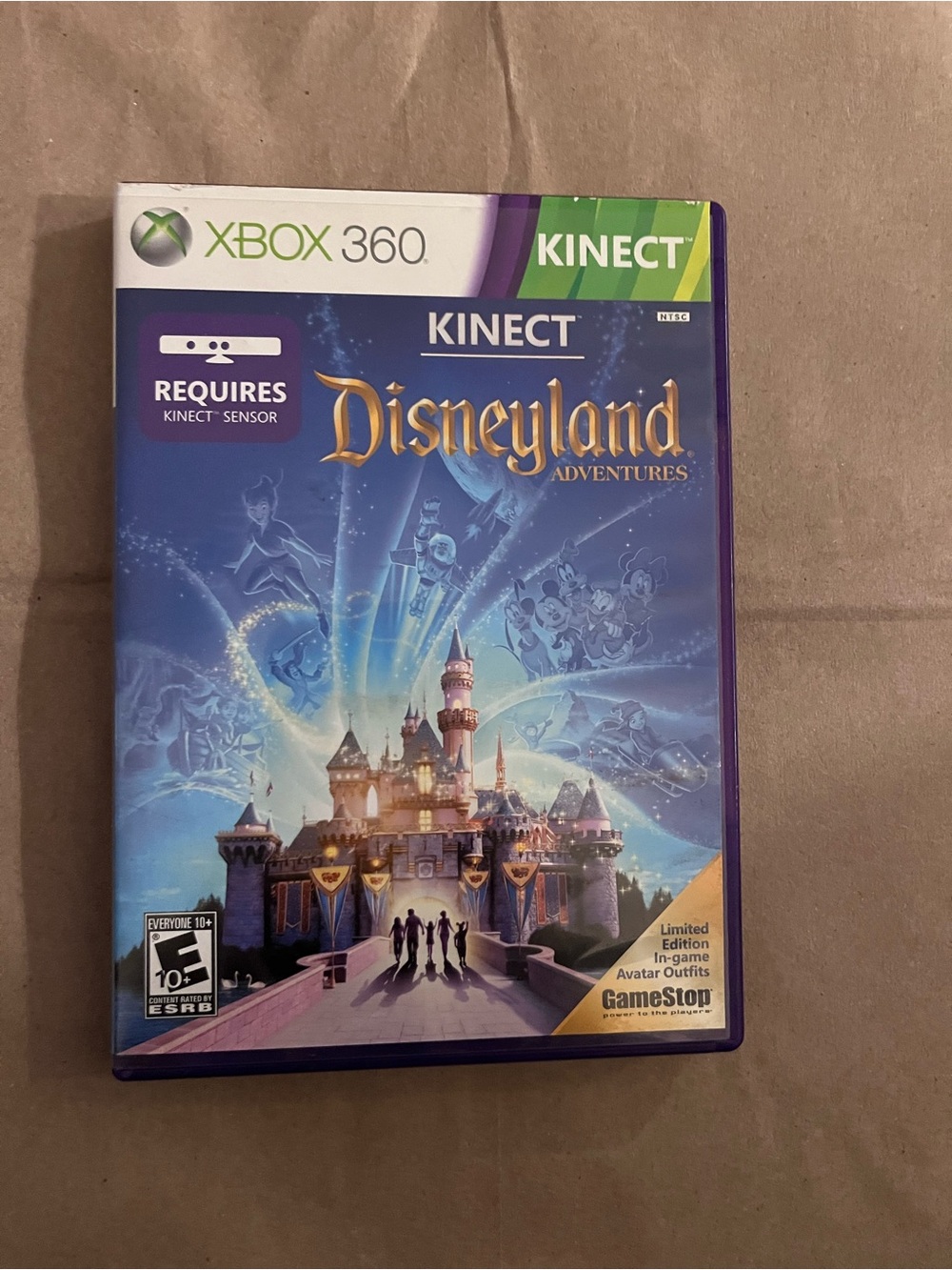 Disneyland Adventures Kinect Game for Xbox 360 - Blue Case